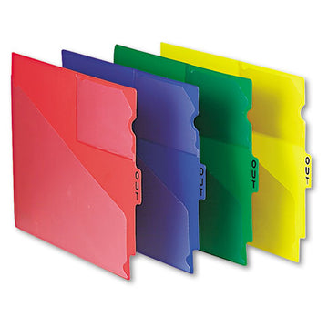 Pendaflex® Colored Poly Out Guides With Center Tab, 1-3-cut End Tab, Out, 8.5 X 11, Blue, 50-box freeshipping - TVN Wholesale